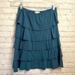 Garnet Hill Ruffle Tiered Skirt